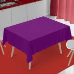 54" x 54'' Purple Polyester Tablecloth - Image 2