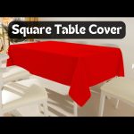 70'' x 70'' Red Seamless Polyester Tablecloth - Image 4