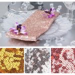 Elegant rose gold napkin for table decoration – perfect for weddings and special events.