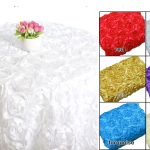 50cm x 50cm (19'' x 19'') Rose Pink Square Sequin Tablecloth