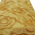 50 x 126'' Gold Rosette Tablecloth