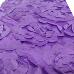 50 x 102'' Purple Rosette Tablecloth
