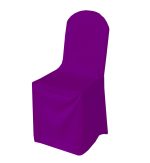 Purple Polyester Chair Cover (Round Top)
