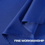 48" Round Royal Blue Polyester Tablecloth - Image 2