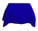 58" x 58'' Royal Blue Polyester Tablecloth