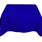 90'' x 90'' Royal Blue Polyester Tablecloth