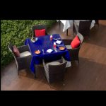 58" x 58'' Royal Blue Polyester Tablecloth - Image 3