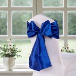 Royal Blue Taffeta Chair Sashes (10pc) - Image 2