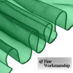 10Pc Sage Green Organza Chair Sashes - Image 2