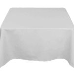 58 x 58'' Grey Polyester Tablecloth