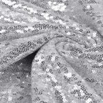 132'' Silver Sequin Tablecloth