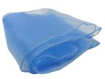 10Pc Baby Blue Organza Chair Sashes