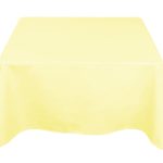 54" x 54'' Ivory Polyester Tablecloth