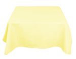 90" x 90'' Ivory Polyester Tablecloth