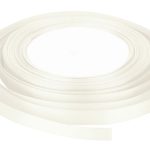 12mm White Satin Ribbon 20m x 10 Rolls