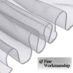 10Pc White Organza Chair Sashes - Image 4