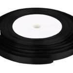 24mm Black Satin Ribbon 20m x 10 Rolls