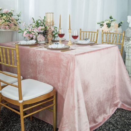 Rectangle Crushed Velvet Tablecloth