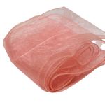 10Pc Dusty Pink Organza Chair Sashes