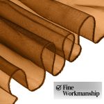 10Pc Copper Organza Chair Sashes - Image 2