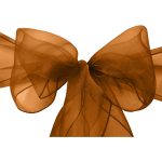 10Pc Copper Organza Chair Sashes - Image 4