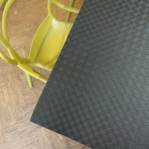 Black table protector
