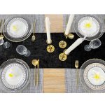 12" x 108" Black Crushed Velvet  Table Runner - Image 5
