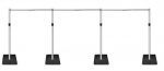9m x 3m Telescopic Heavy Duty Backdrop Stand, Pipe and Drape system
