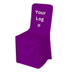 Personalised Polyester Square Top Chair Cover (10 Pc) - Image 3