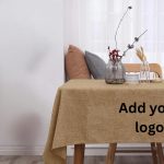 Personalised Hessian Burlap Jute Tablecloth with Logo
