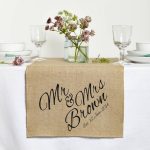 Personalised Hessian Burlap Jute Table Runner with Logo - Image 3