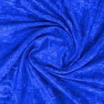 Royal Blue Crushed Velvet Fabric 1m
