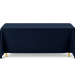 70" x 108" Black SEAMLESS Polyester Tablecloth