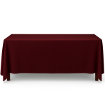 52'' x 70" Burgundy Polyester Tablecloth