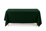 70" x 108" Forest Green Seamless Polyester Tablecloth