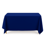 52'' x 90" Navy Blue Polyester Tablecloth