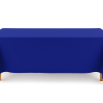 90" x 132" Royal Blue Polyester Tablecloth