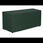 70" x 108" Forest Green Seamless Polyester Tablecloth - Image 3