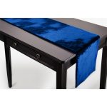 12" x 108" Royal Blue Crushed Velvet  Table Runner - Image 2