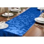 12" x 108" Royal Blue Crushed Velvet  Table Runner - Image 3