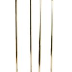 Gold Metal Rectangle Flower Stand Table Pedestal 70cm