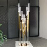 10 Heads 120cm Tall Gold Candelabra Candle Holder Wedding Table Centerpiece Stands