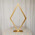 Metal Diamond Centerpiece Flower Stands No Chandelier