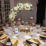 Shiny metal Flower Ring 60cm 80cm Diameter