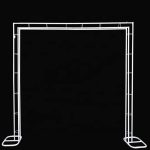 SQUARE 2M X 2M Wedding Arch Door Background Iron Flower Stand