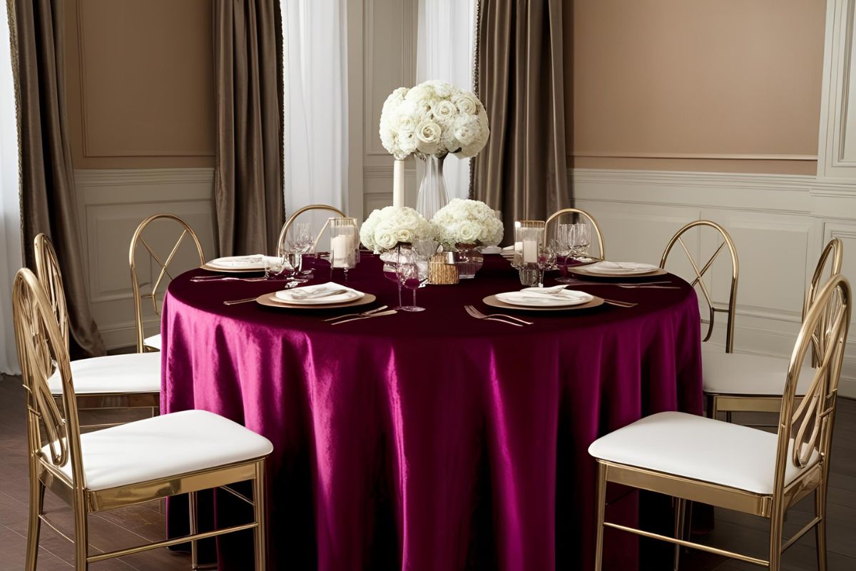Occasion with a Crushed Velvet Tablecloth