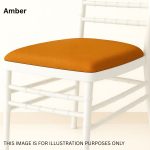 Amber Polyester Chiavari Chair Removable Pad Cover