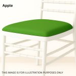 Apple Polyester Chiavari Chair Removable Pad Cover