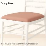 Candy Floss Polyester Chiavari Chair Removable Pad Cover