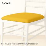 Daffodil Polyester Chiavari Chair Removable Pad Cover